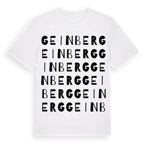 Geinberg ordlek t-shirt – ekologisk bomull t-shirt från Pinshirt