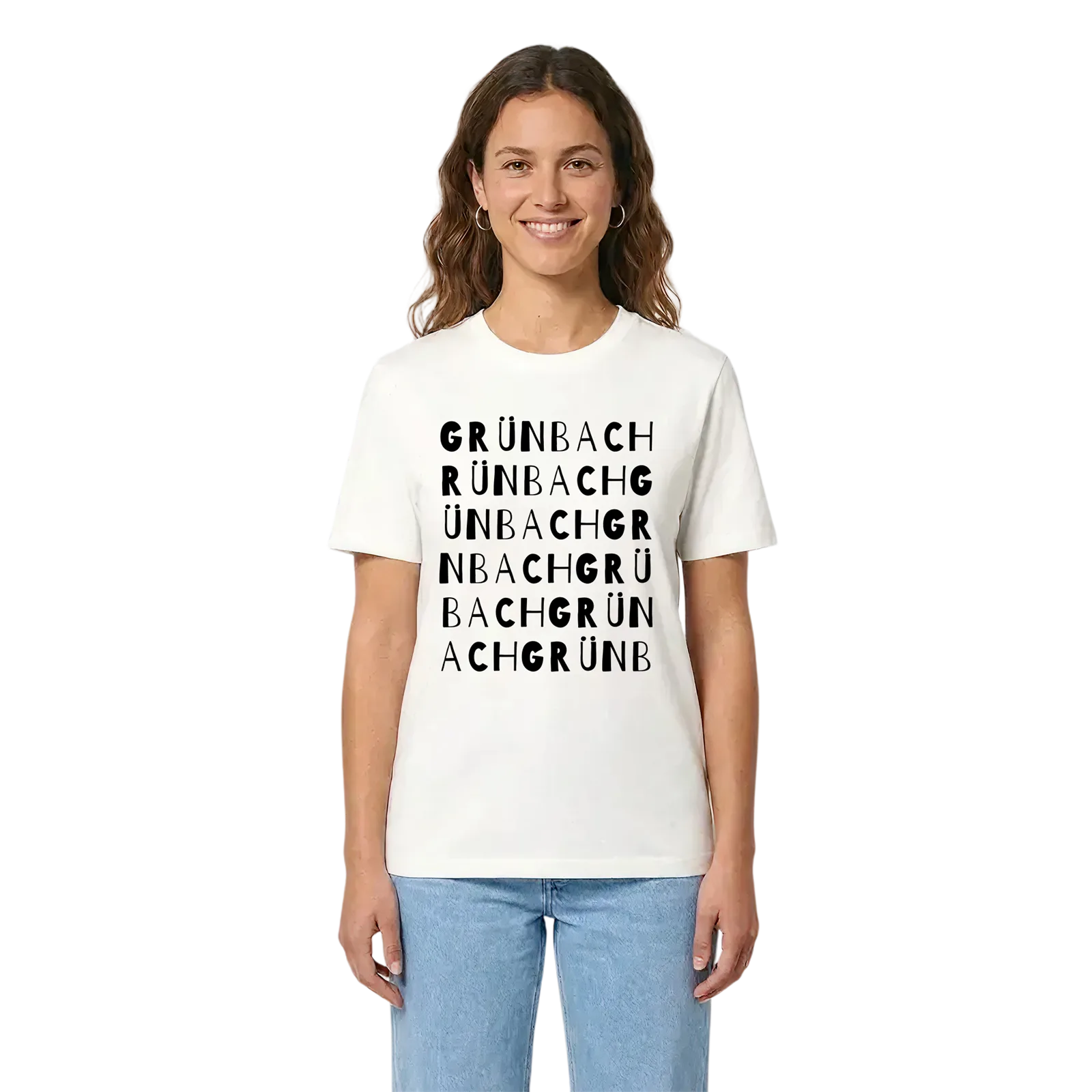 Grünbach ordlek t-shirt – White, i miljö