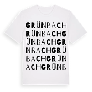 Grünbach ordlek t-shirt – ekologisk bomull t-shirt från Pinshirt
