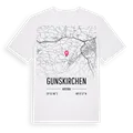 Gunskirchen karta t-shirt