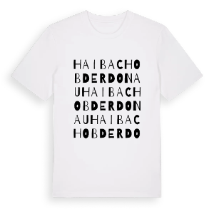 Haibach ob der Donau ordlek t-shirt – ekologisk bomull t-shirt från Pinshirt