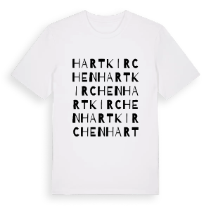 Hartkirchen ordlek t-shirt – ekologisk bomull t-shirt från Pinshirt