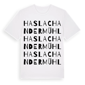 Haslach an der Mühl ordlek t-shirt – ekologisk bomull t-shirt från Pinshirt