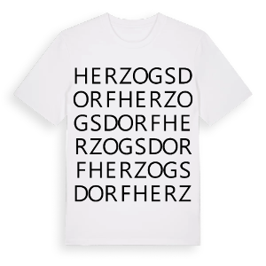 Herzogsdorf ordlek t-shirt – ekologisk bomull t-shirt från Pinshirt