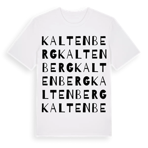 Kaltenberg ordlek t-shirt – ekologisk bomull t-shirt från Pinshirt
