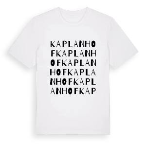 Kaplanhof ordlek t-shirt – ekologisk bomull t-shirt från Pinshirt