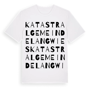 Katastralgemeinde Langwies ordlek t-shirt – ekologisk bomull t-shirt från Pinshirt