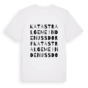 Katastralgemeinde Nussdorf ordlek t-shirt – ekologisk bomull t-shirt från Pinshirt
