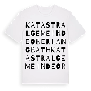 Katastralgemeinde Oberlangbath ordlek t-shirt – ekologisk bomull t-shirt från Pinshirt