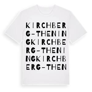 Kirchberg-Thening ordlek t-shirt – ekologisk bomull t-shirt från Pinshirt