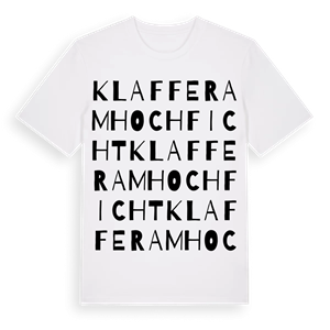 Klaffer am Hochficht ordlek t-shirt – ekologisk bomull t-shirt från Pinshirt