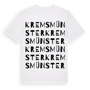 Kremsmünster ordlek t-shirt – ekologisk bomull t-shirt från Pinshirt