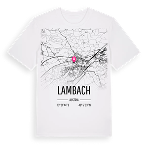 Lambach karta t-shirt – ekologisk bomull t-shirt från Pinshirt