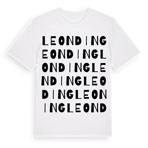 Leonding ordlek t-shirt – ekologisk bomull t-shirt från Pinshirt