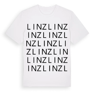 Linz ordlek t-shirt – ekologisk bomull t-shirt från Pinshirt