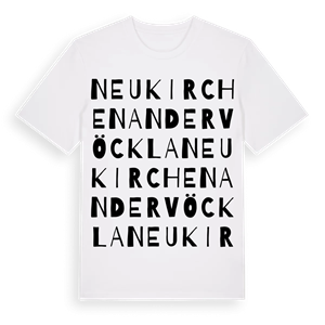 Neukirchen an der Vöckla ordlek t-shirt – ekologisk bomull t-shirt från Pinshirt