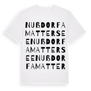 Nußdorf am Attersee ordlek t-shirt – ekologisk bomull t-shirt från Pinshirt
