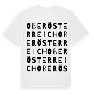 Oberösterreich ordlek t-shirt – ekologisk bomull t-shirt från Pinshirt