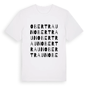Obertraun ordlek t-shirt – ekologisk bomull t-shirt från Pinshirt