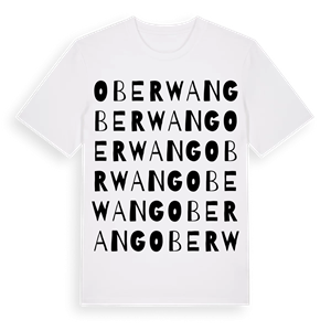 Oberwang ordlek t-shirt – ekologisk bomull t-shirt från Pinshirt