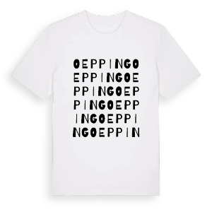 Oepping ordlek t-shirt – ekologisk bomull t-shirt från Pinshirt