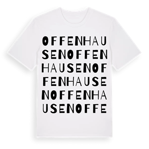 Offenhausen ordlek t-shirt – ekologisk bomull t-shirt från Pinshirt