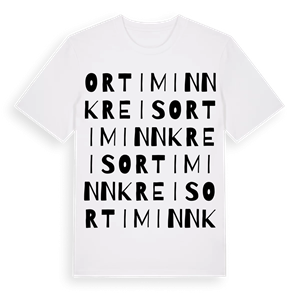 Ort im Innkreis ordlek t-shirt – ekologisk bomull t-shirt från Pinshirt