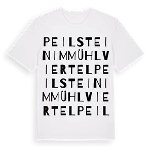 Peilstein im Mühlviertel ordlek t-shirt – ekologisk bomull t-shirt från Pinshirt
