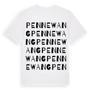 Pennewang ordlek t-shirt – ekologisk bomull t-shirt från Pinshirt