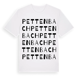 Pettenbach ordlek t-shirt – ekologisk bomull t-shirt från Pinshirt