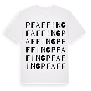 Pfaffing ordlek t-shirt – ekologisk bomull t-shirt från Pinshirt