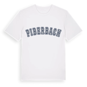 Piberbach college t-shirt – ekologisk bomull t-shirt från Pinshirt