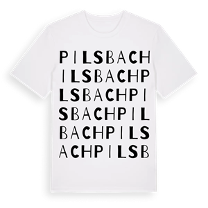 Pilsbach ordlek t-shirt – ekologisk bomull t-shirt från Pinshirt