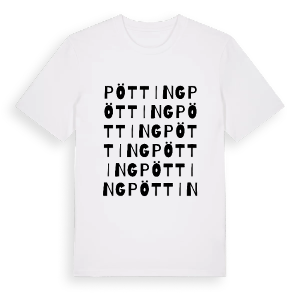 Pötting ordlek t-shirt – ekologisk bomull t-shirt från Pinshirt