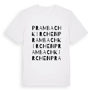 Prambachkirchen ordlek t-shirt – ekologisk bomull t-shirt från Pinshirt