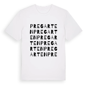 Pregarten ordlek t-shirt – ekologisk bomull t-shirt från Pinshirt
