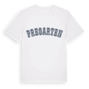 Pregarten college t-shirt – ekologisk bomull t-shirt från Pinshirt