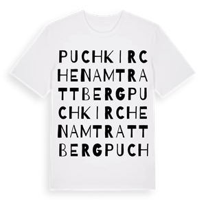 Puchkirchen am Trattberg ordlek t-shirt – ekologisk bomull t-shirt från Pinshirt