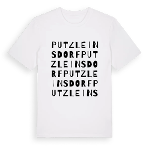 Putzleinsdorf ordlek t-shirt – ekologisk bomull t-shirt från Pinshirt