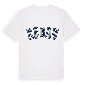 Regau college t-shirt – ekologisk bomull t-shirt från Pinshirt
