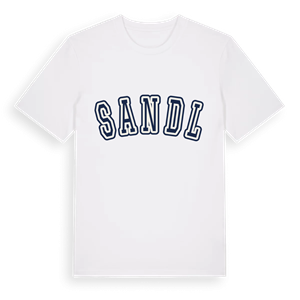 Sandl college t-shirt – ekologisk bomull t-shirt från Pinshirt