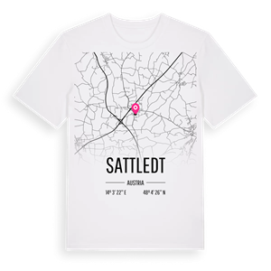 Sattledt karta t-shirt – ekologisk bomull t-shirt från Pinshirt