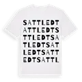 Sattledt ordlek t-shirt
