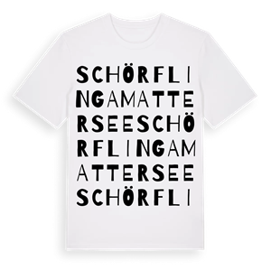 Schörfling am Attersee ordlek t-shirt – ekologisk bomull t-shirt från Pinshirt
