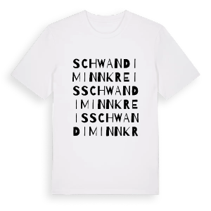 Schwand im Innkreis ordlek t-shirt – ekologisk bomull t-shirt från PinShirt