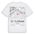 St. Florian karta t-shirt