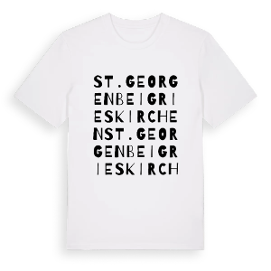 St. Georgen bei Grieskirchen ordlek t-shirt – ekologisk bomull t-shirt från Pinshirt