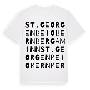 St. Georgen bei Obernberg am Inn ordlek t-shirt – ekologisk bomull t-shirt från Pinshirt