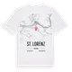 St. Lorenz karta t-shirt