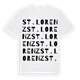 St. Lorenz ordlek t-shirt
